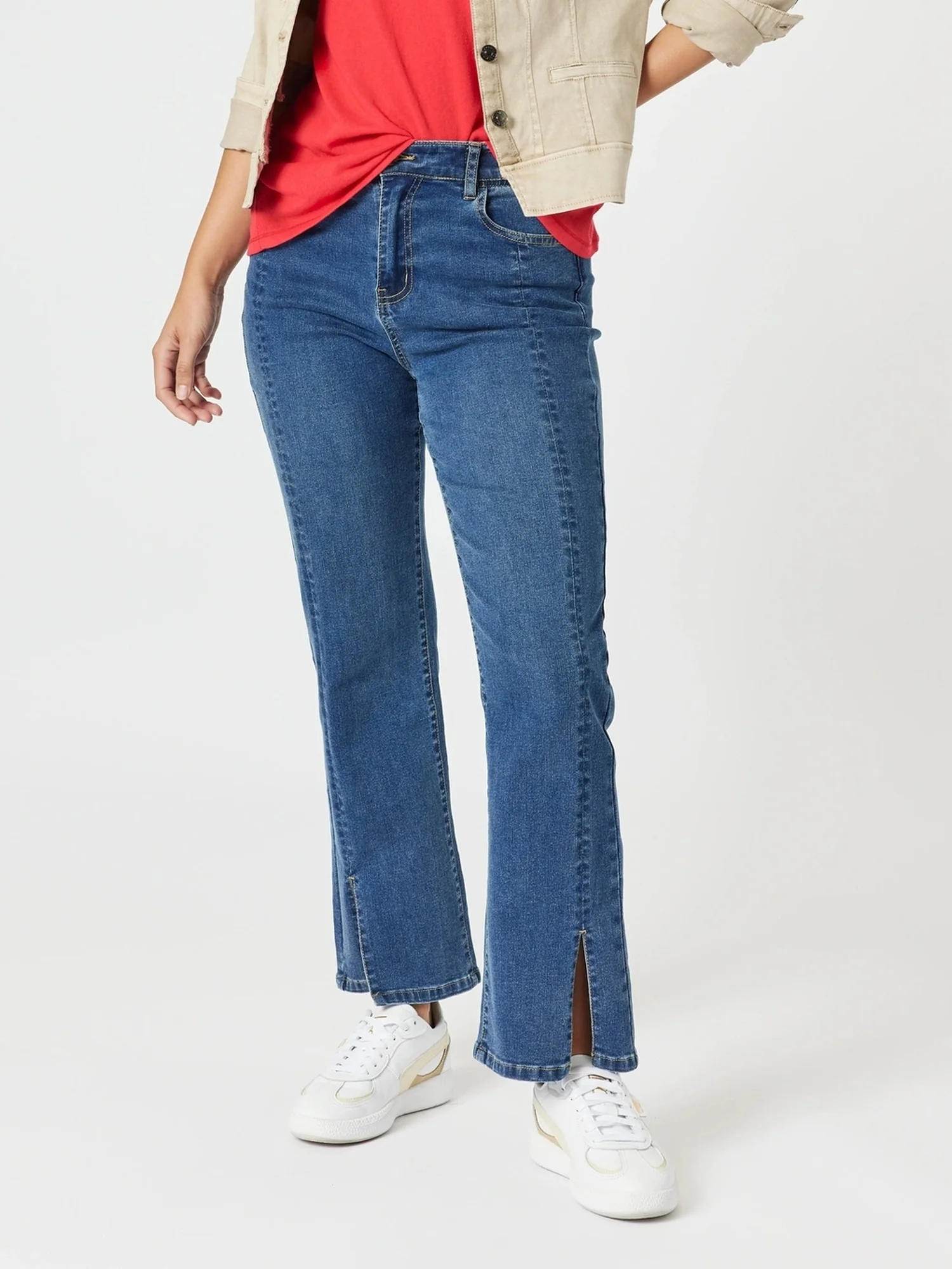 Republic Straight Leg Split Jean - Denim