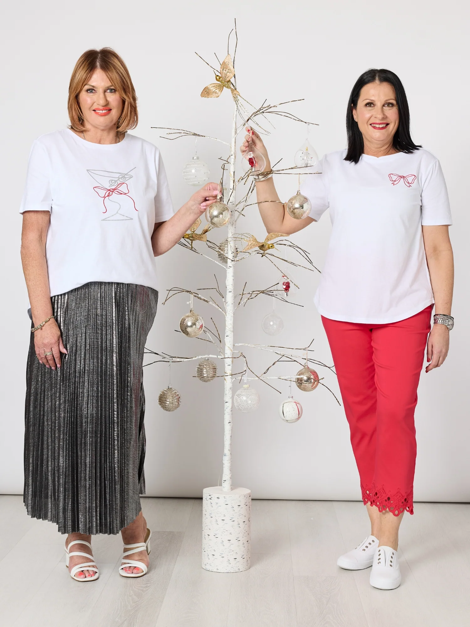 Martini Print Tee - White