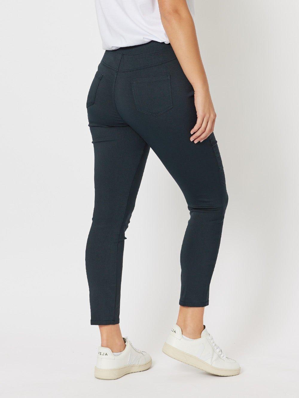 Mechanical Stretch Slim Leg Pull On Pant - Midnight