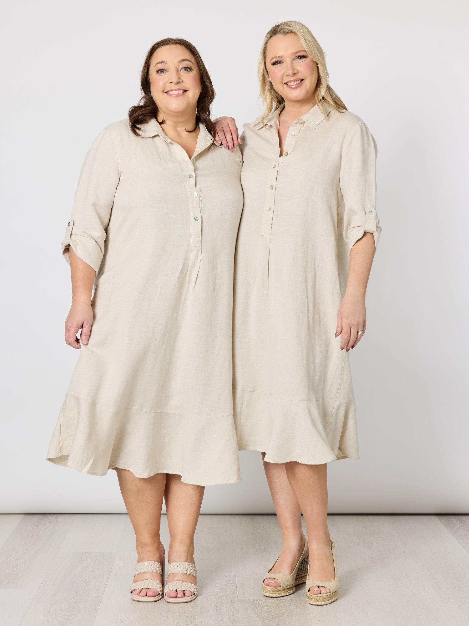 Lino Montana Shirt Dress - Natural