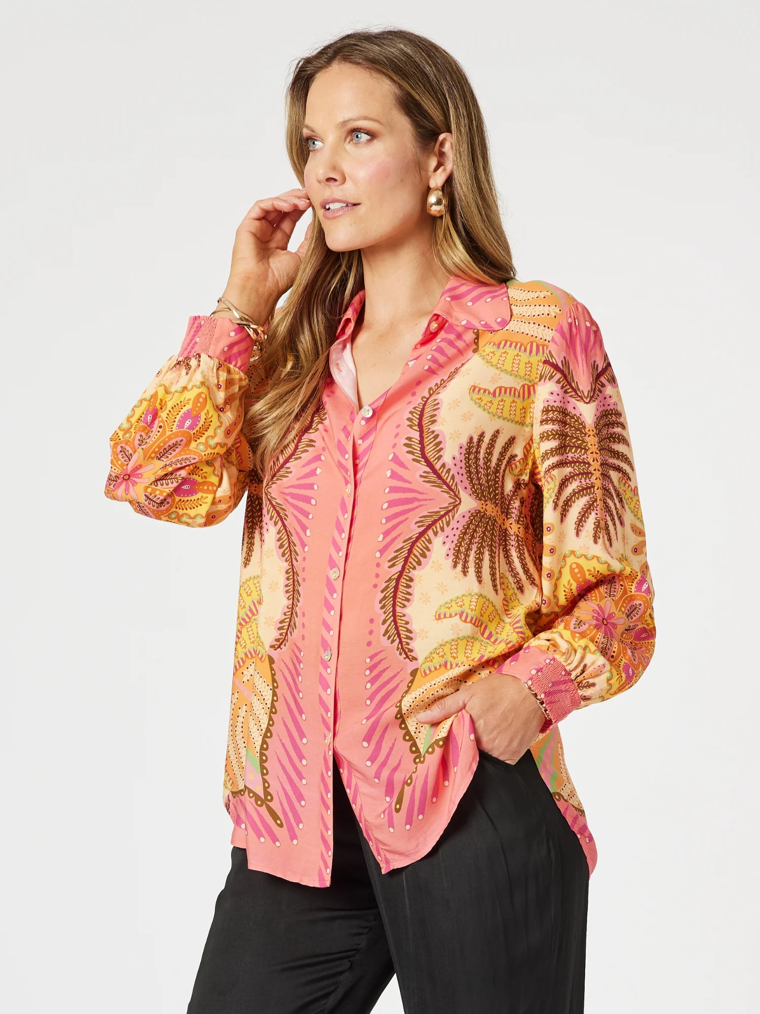 Bellagio Floral Print Shirt - Multi