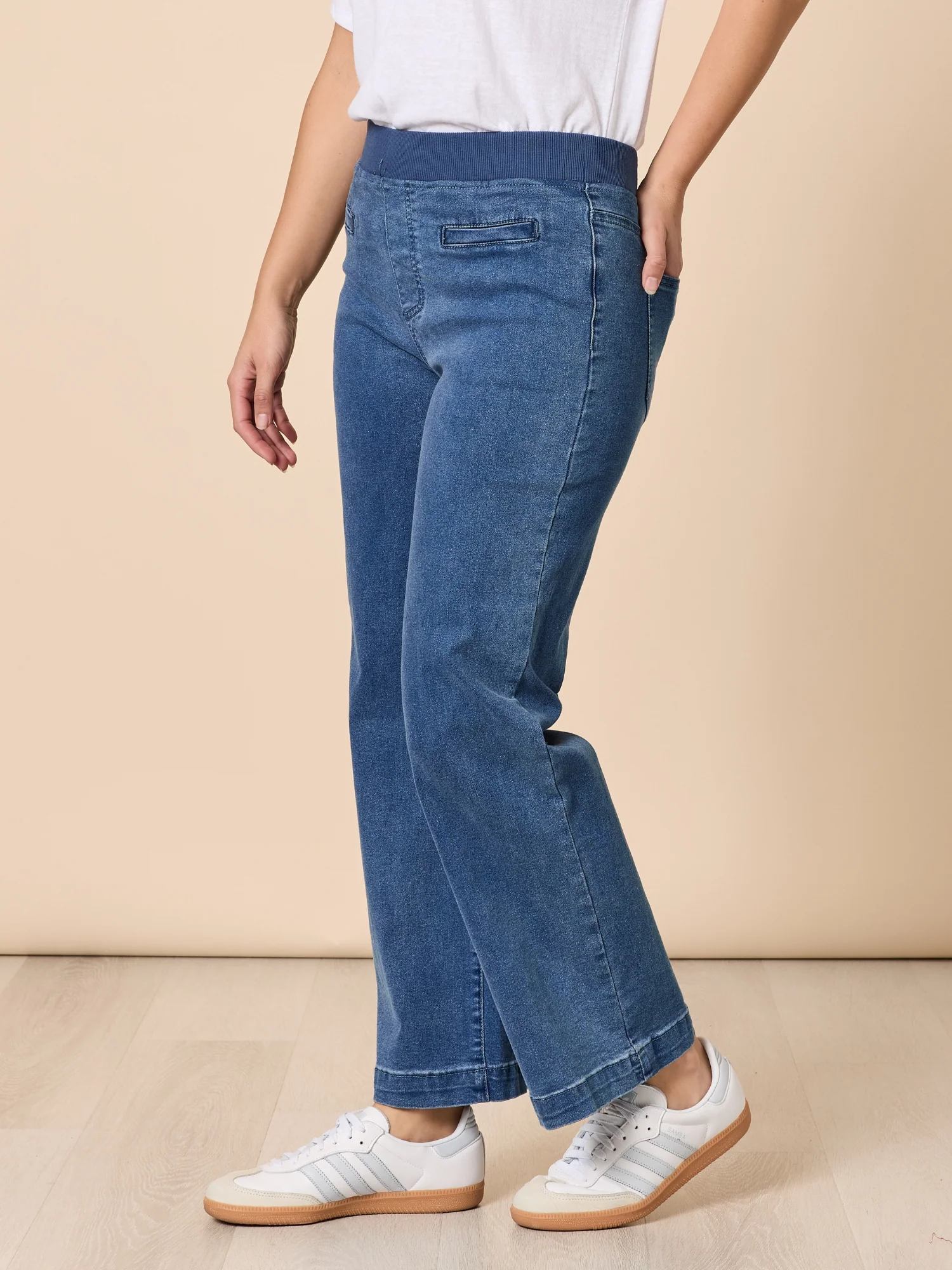Maddy High Rise Wide Leg Jean - Denim