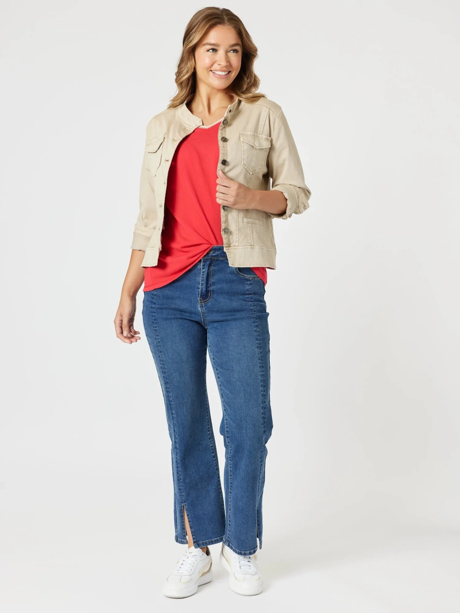 Republic Straight Leg Split Jean - Denim