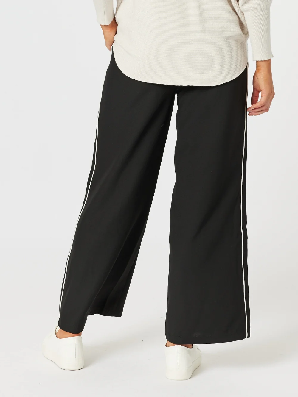 York Stripe Pant - Black