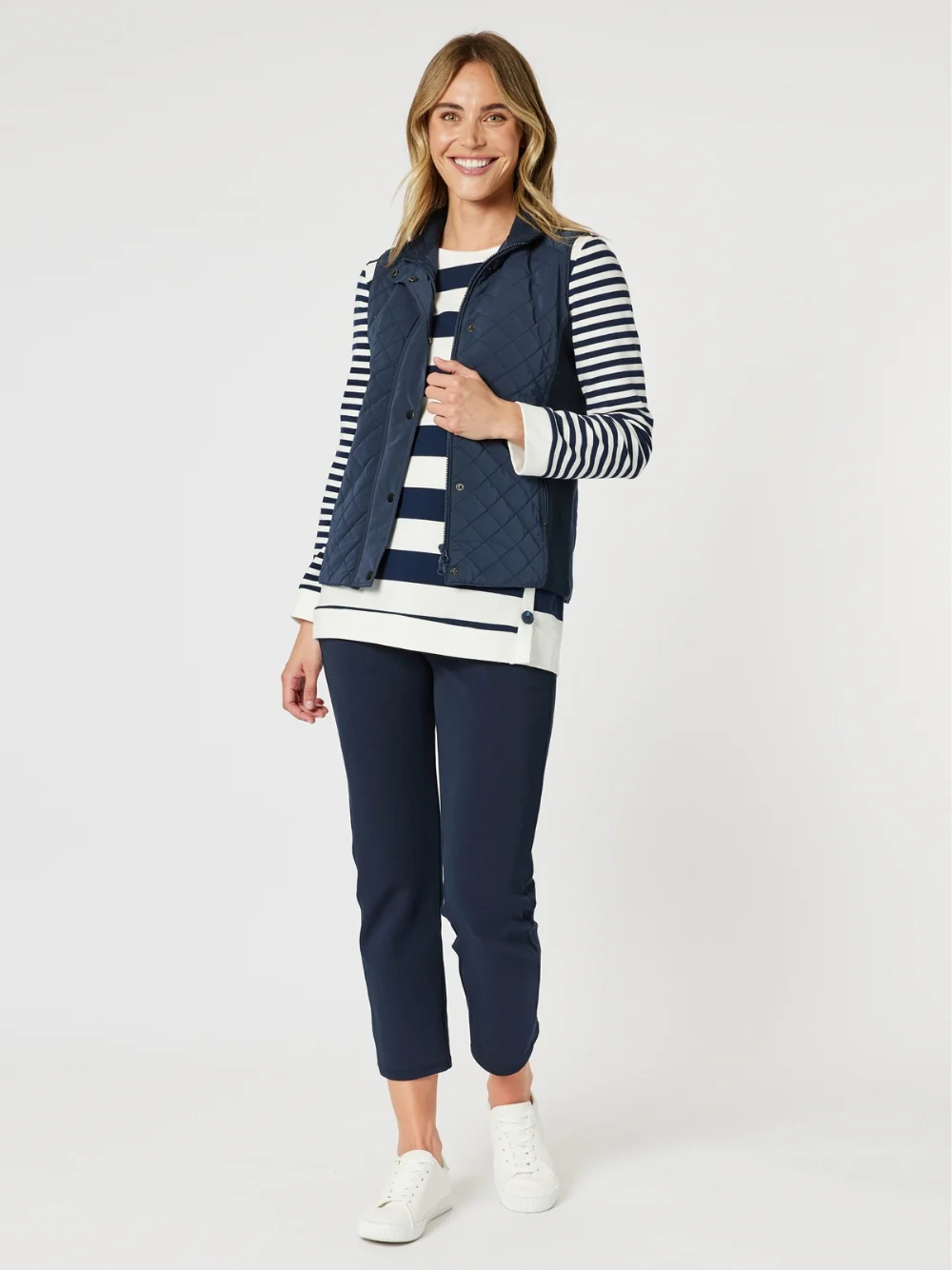 Brighton Puffer Vest - Navy