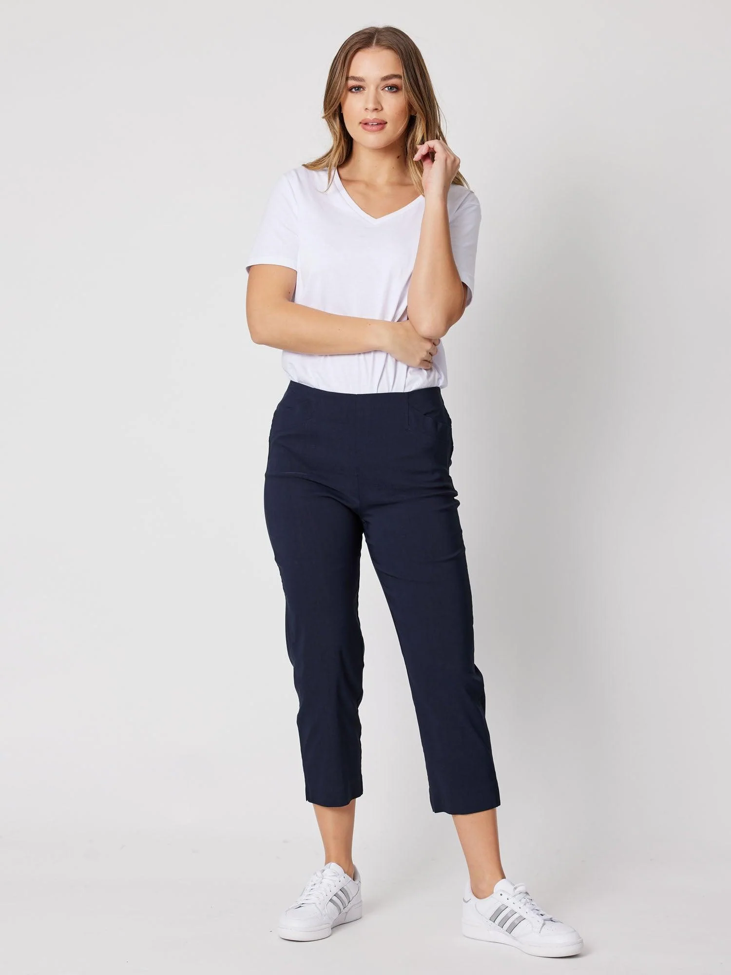 Zara Stretch Pant - Navy