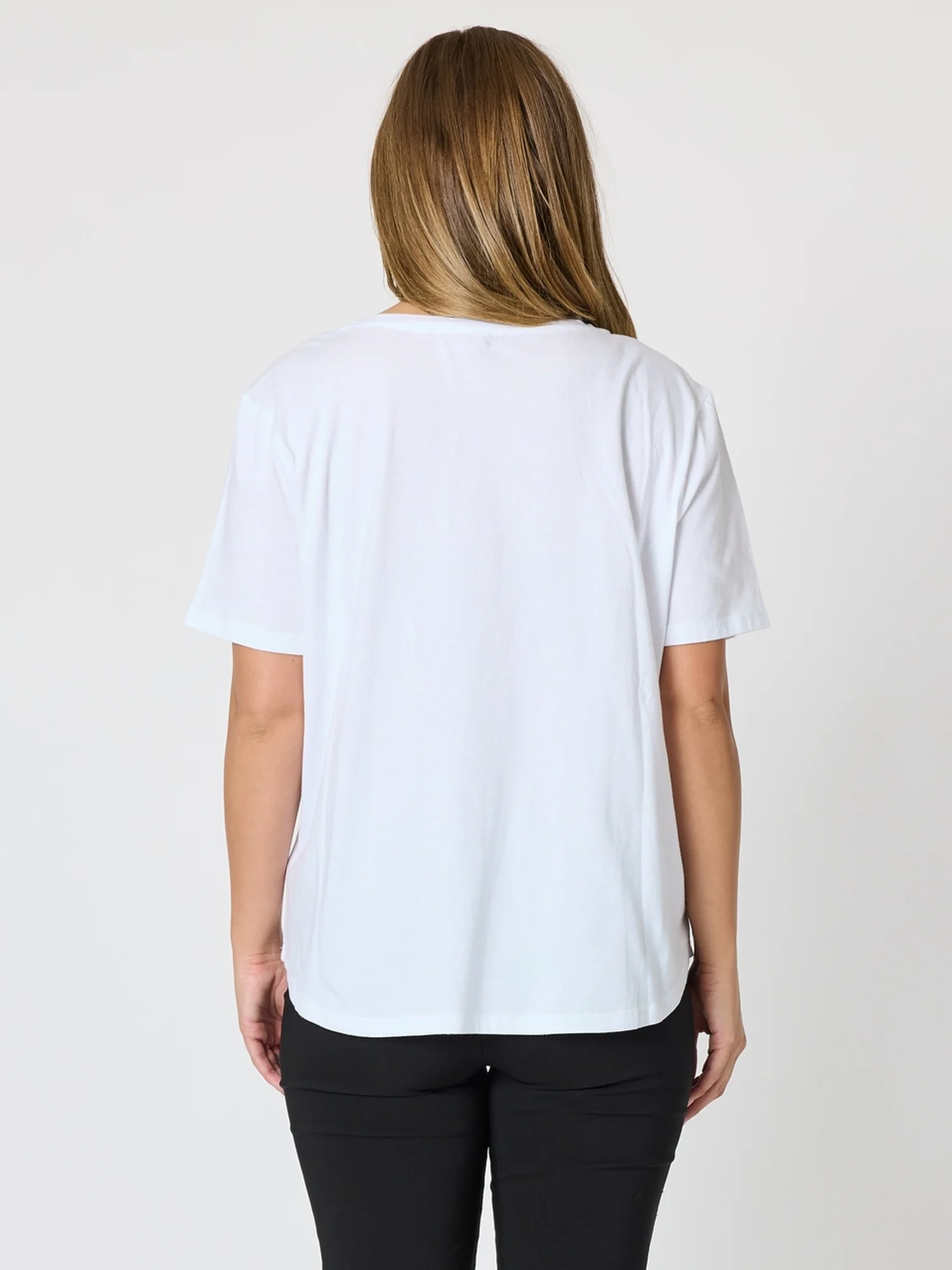 Embroidered Bow Tee - White