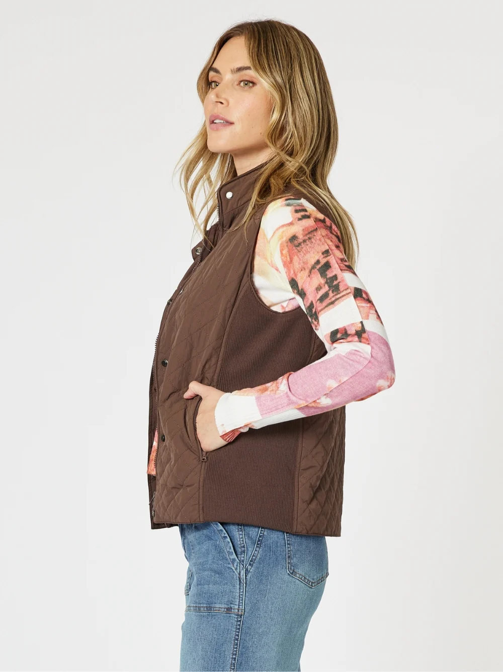 Brighton Puffer Vest - Chocolate