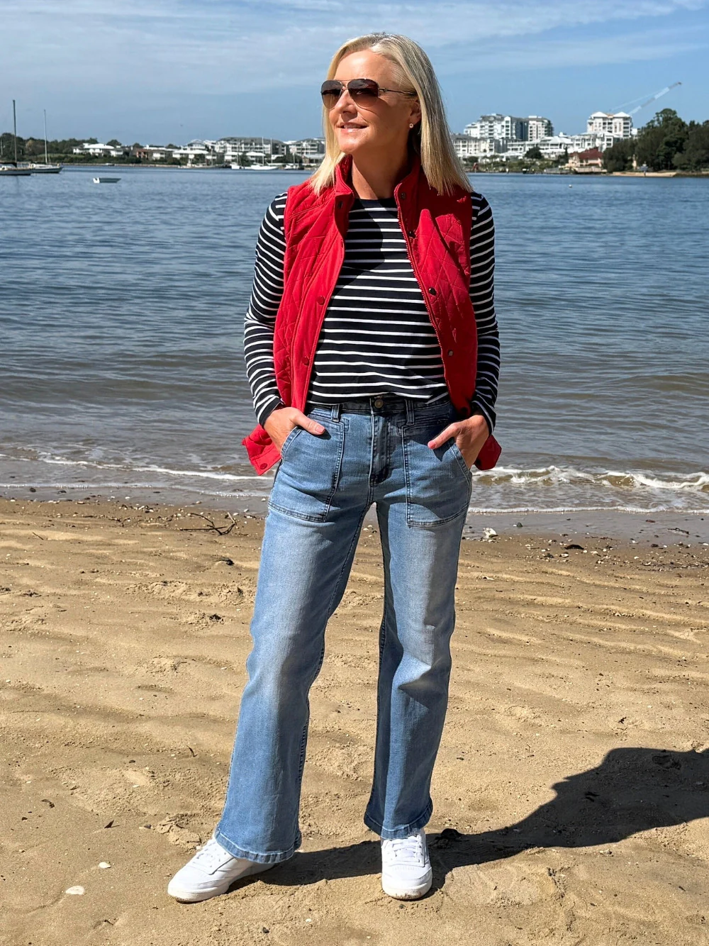 Brighton Puffer Vest - Red