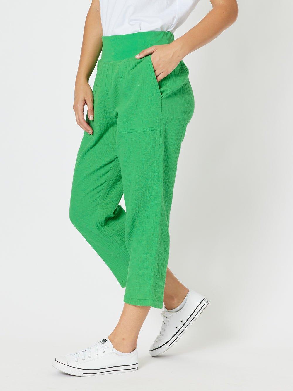 Byron Cotton 7/8 Pant - Emerald