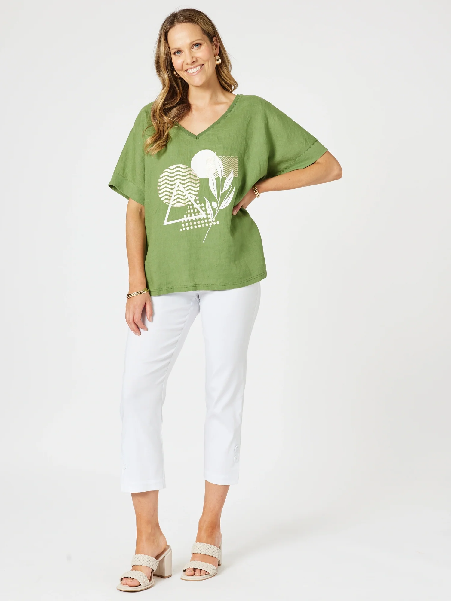 Amazon Forest Print Top - Green