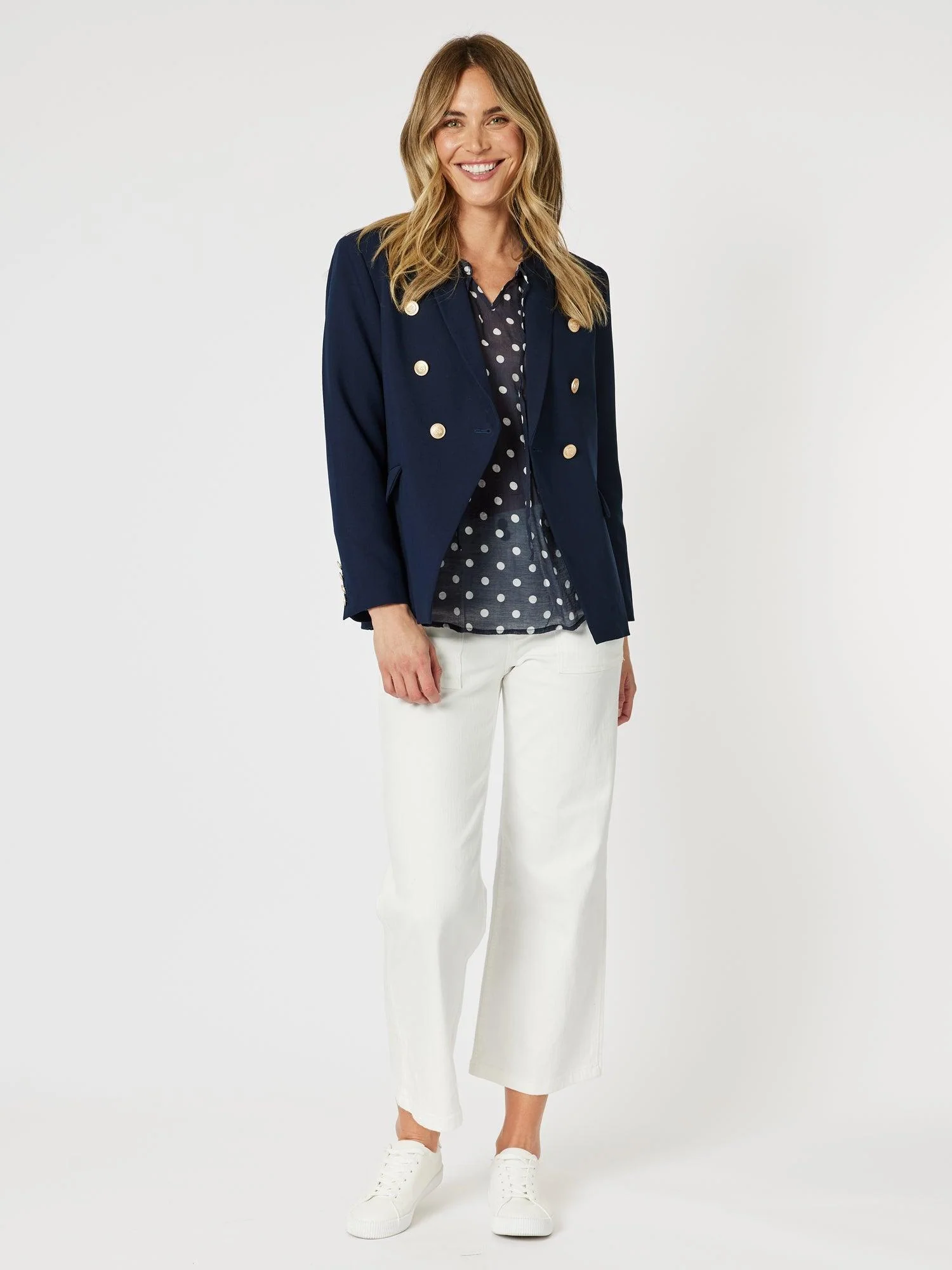 Lauren Double Breasted Blazer - Navy