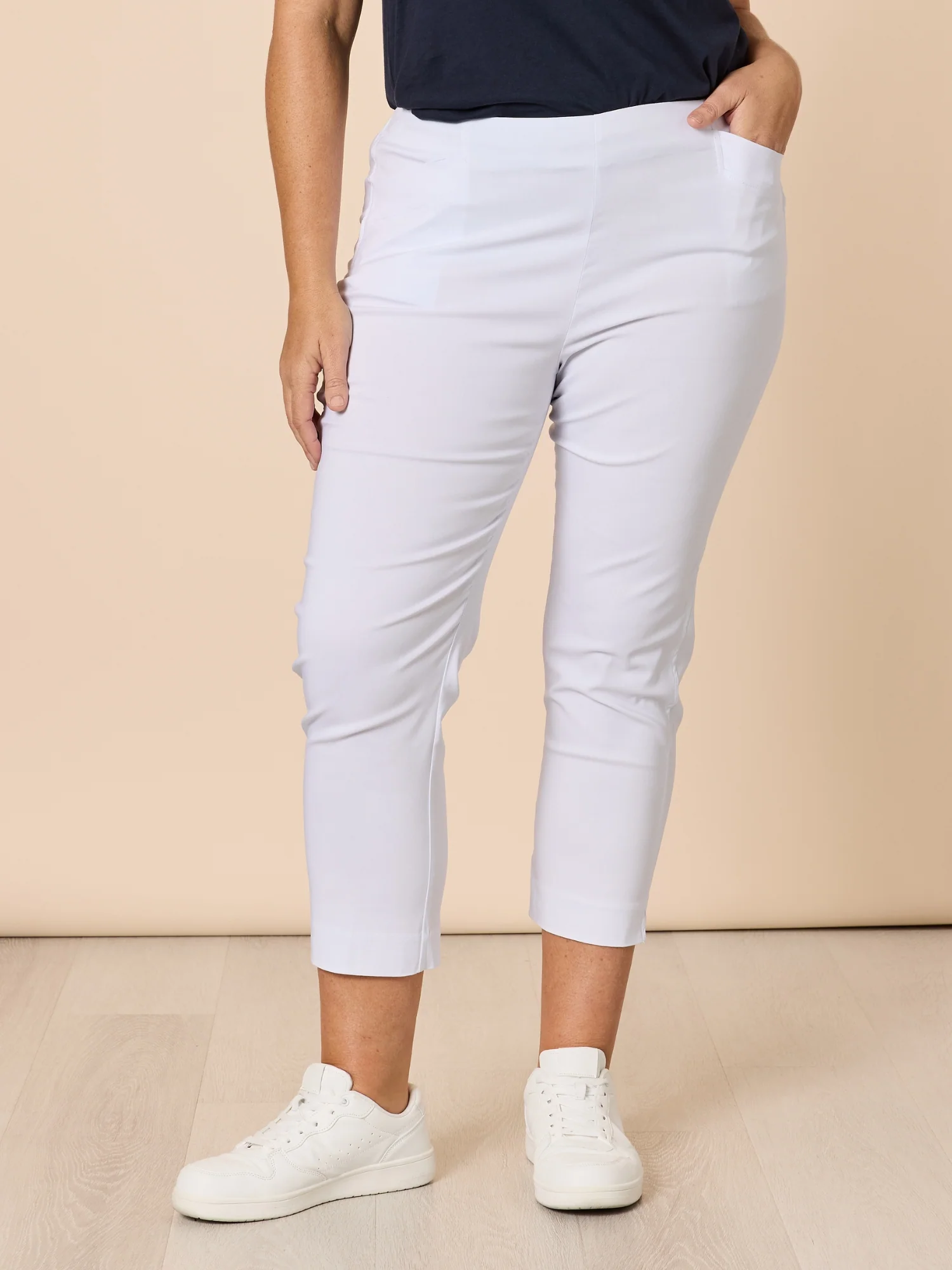 Zara Stretch Pant - White