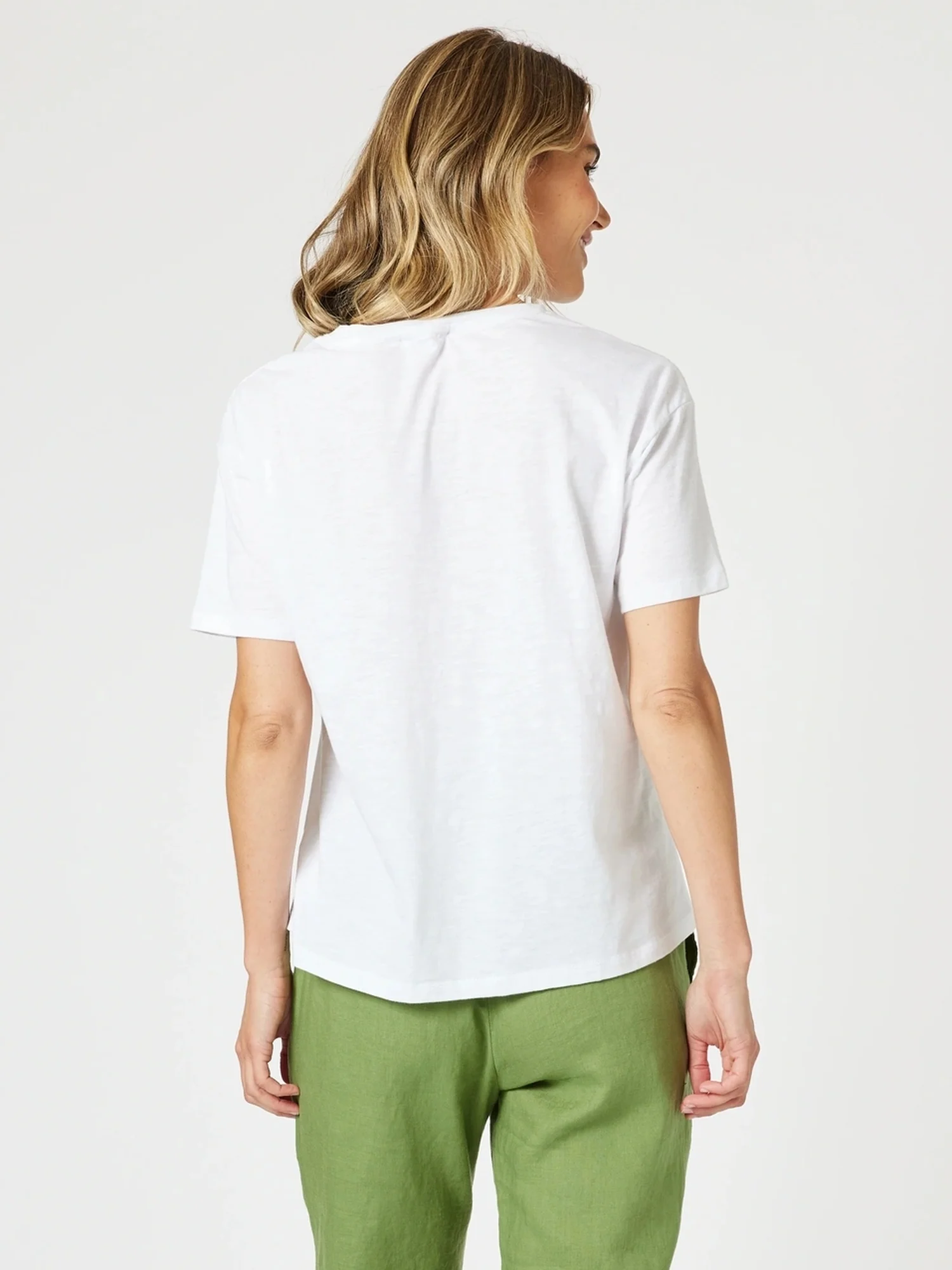 Aviary Sequin Print Tee - White