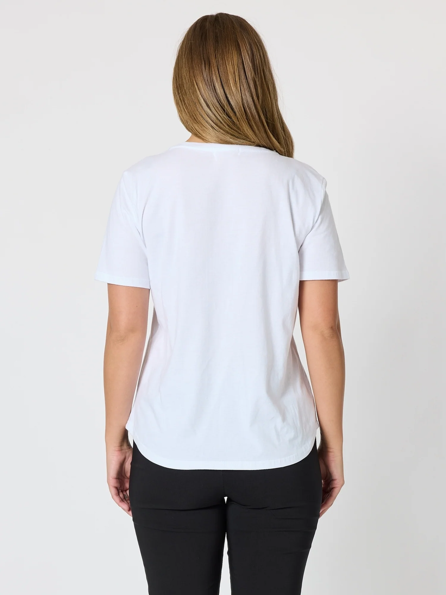 Martini Print Tee - White