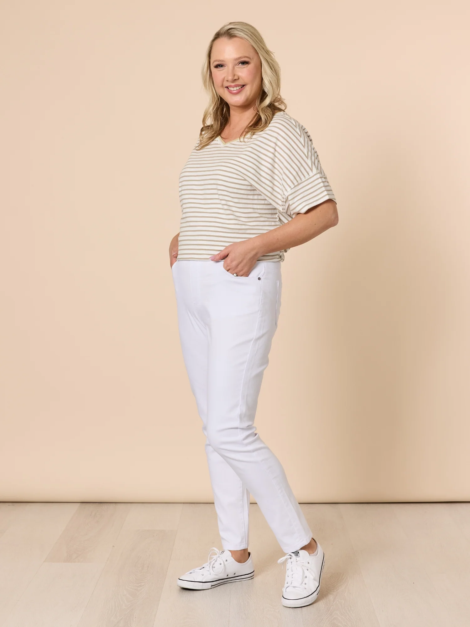 Chicago Slim Leg Jean - White