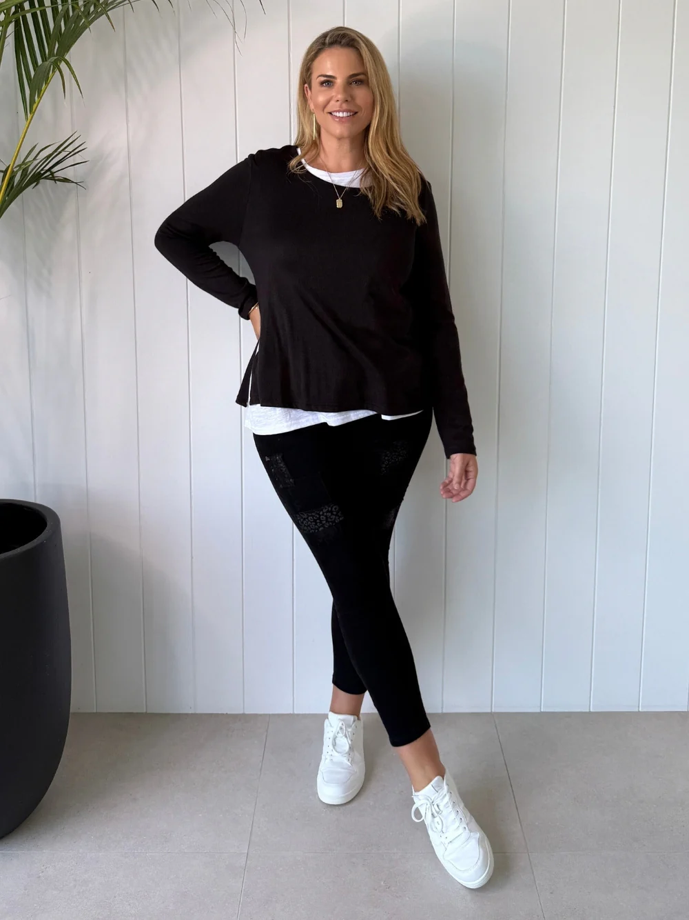 All That Jazz Applique Jean - Black