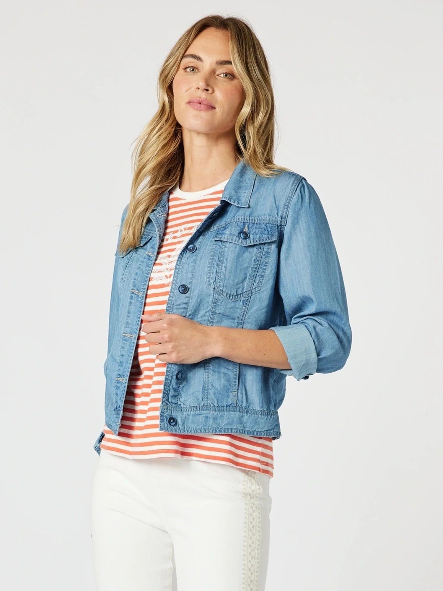 Sandie Denim Jacket - Denim