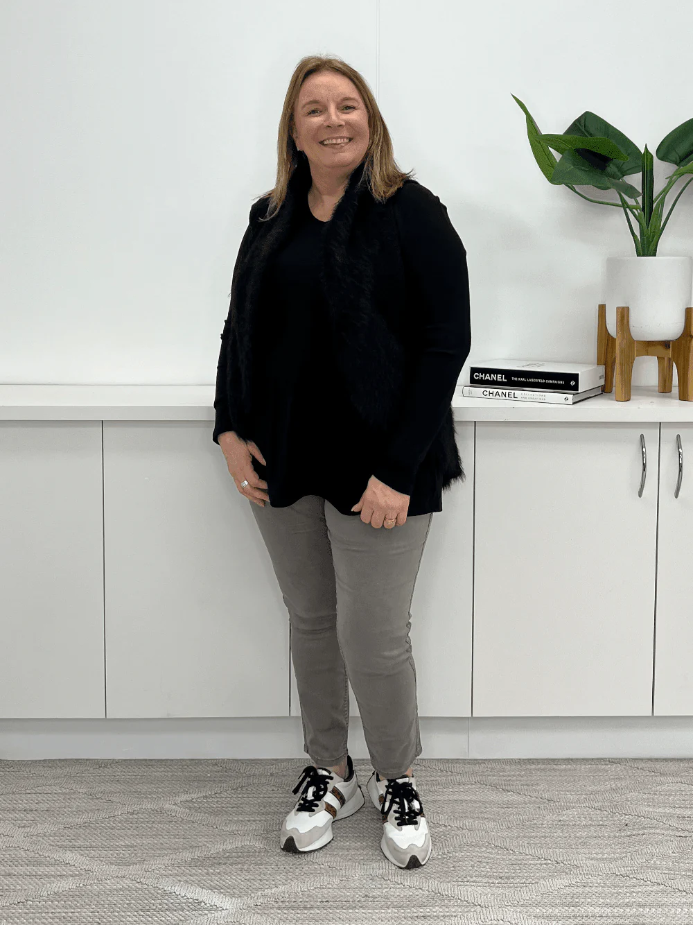 Reversible Snakeskin Print Jean - Granite