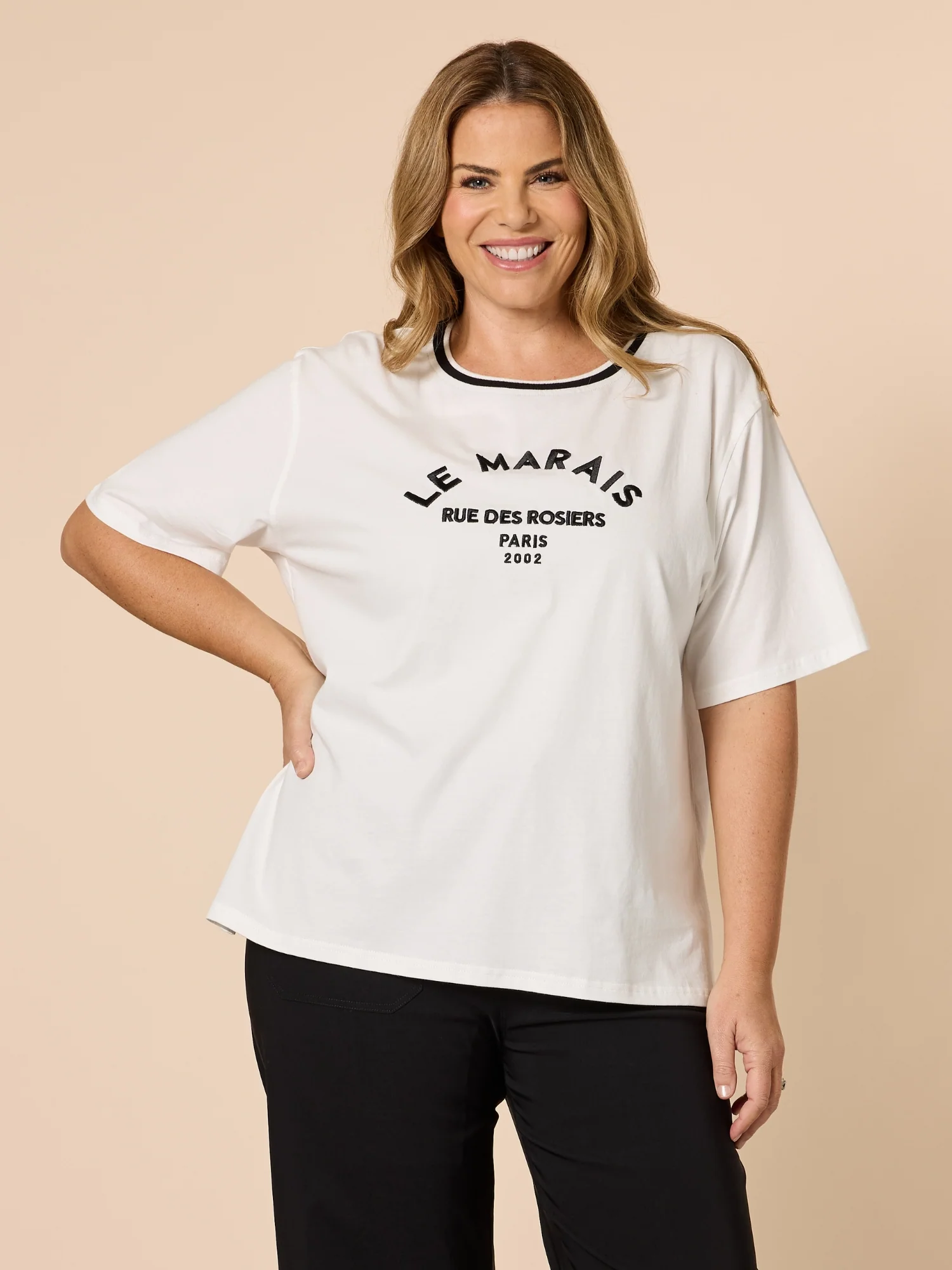 Le Marais Embroidered T-Shirt - White
