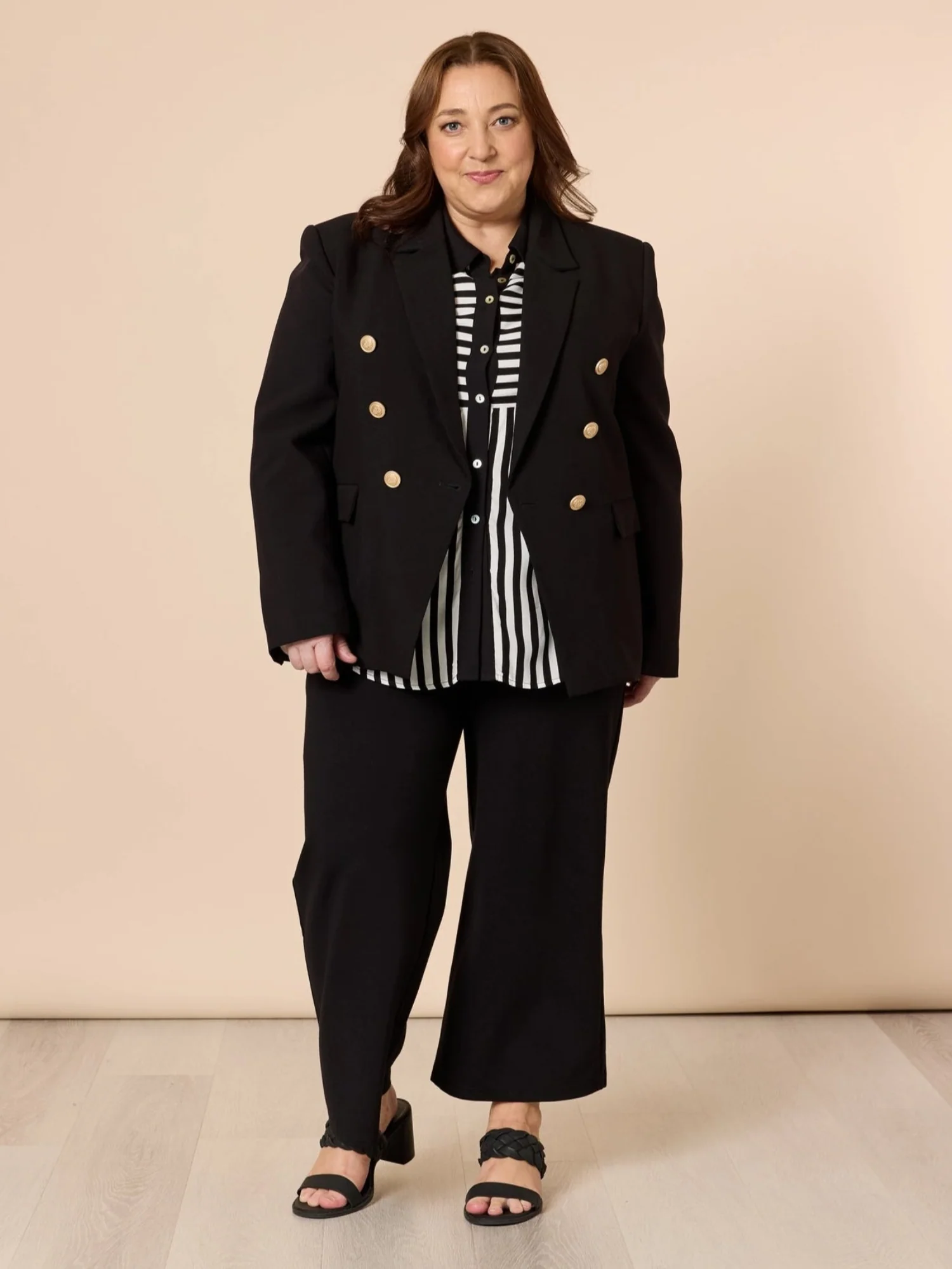 Lauren Double Breasted Blazer - Black