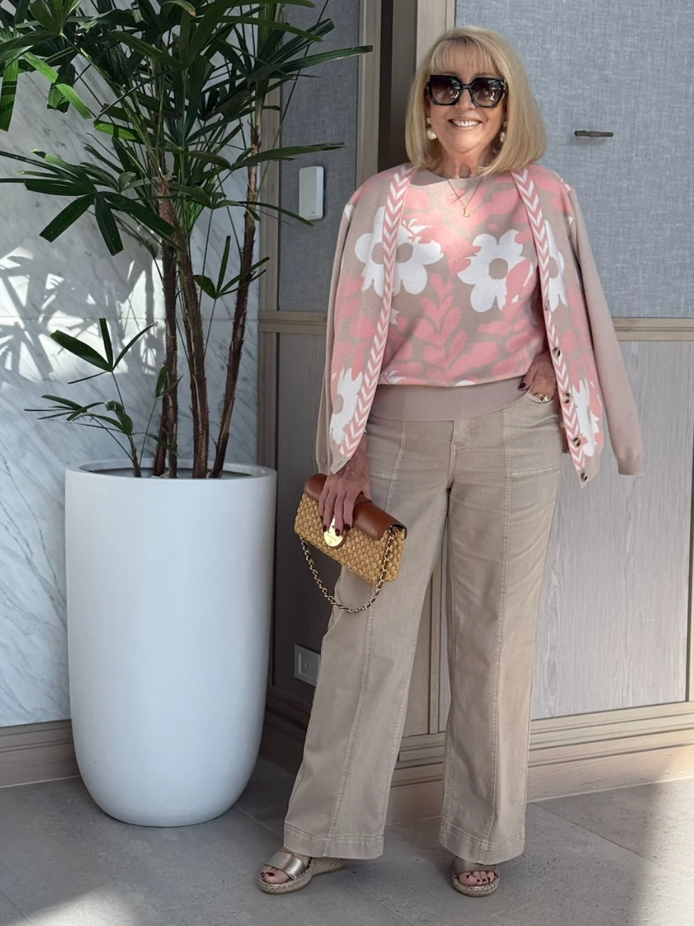 Sabrina Wide Leg Jean - Natural