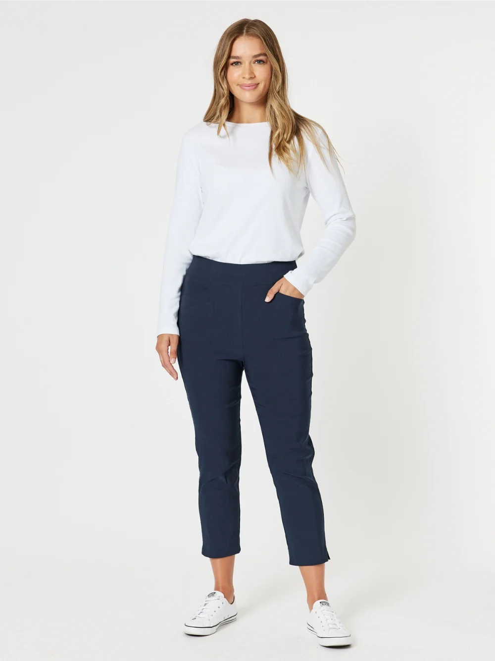 Harbour Slim Leg Pant - Navy