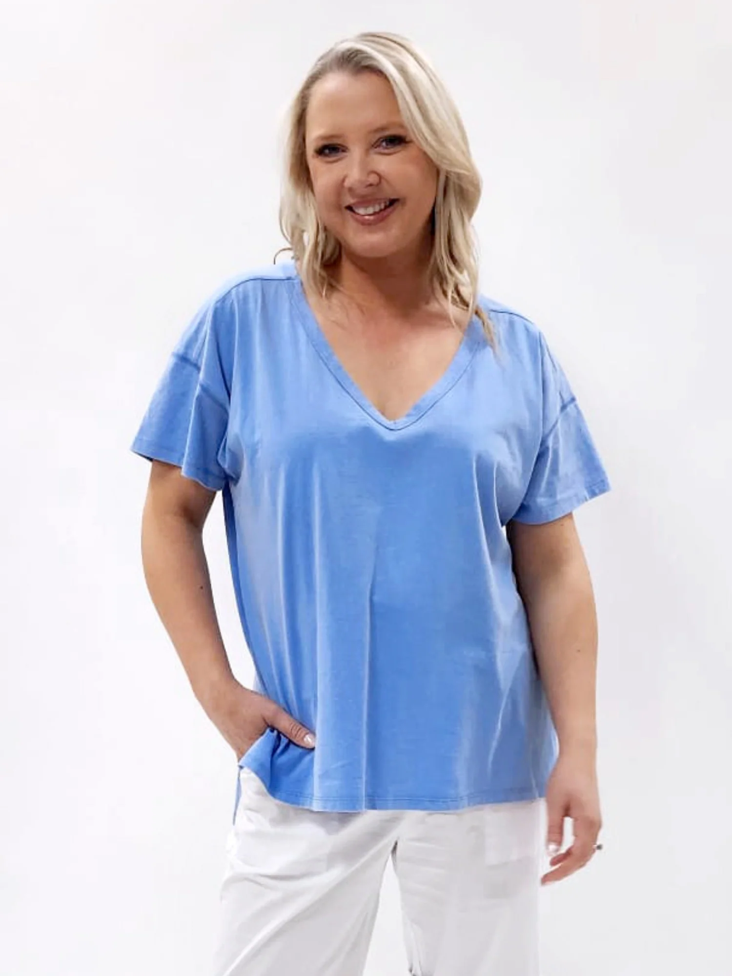 Stella Basic Tee - Blue