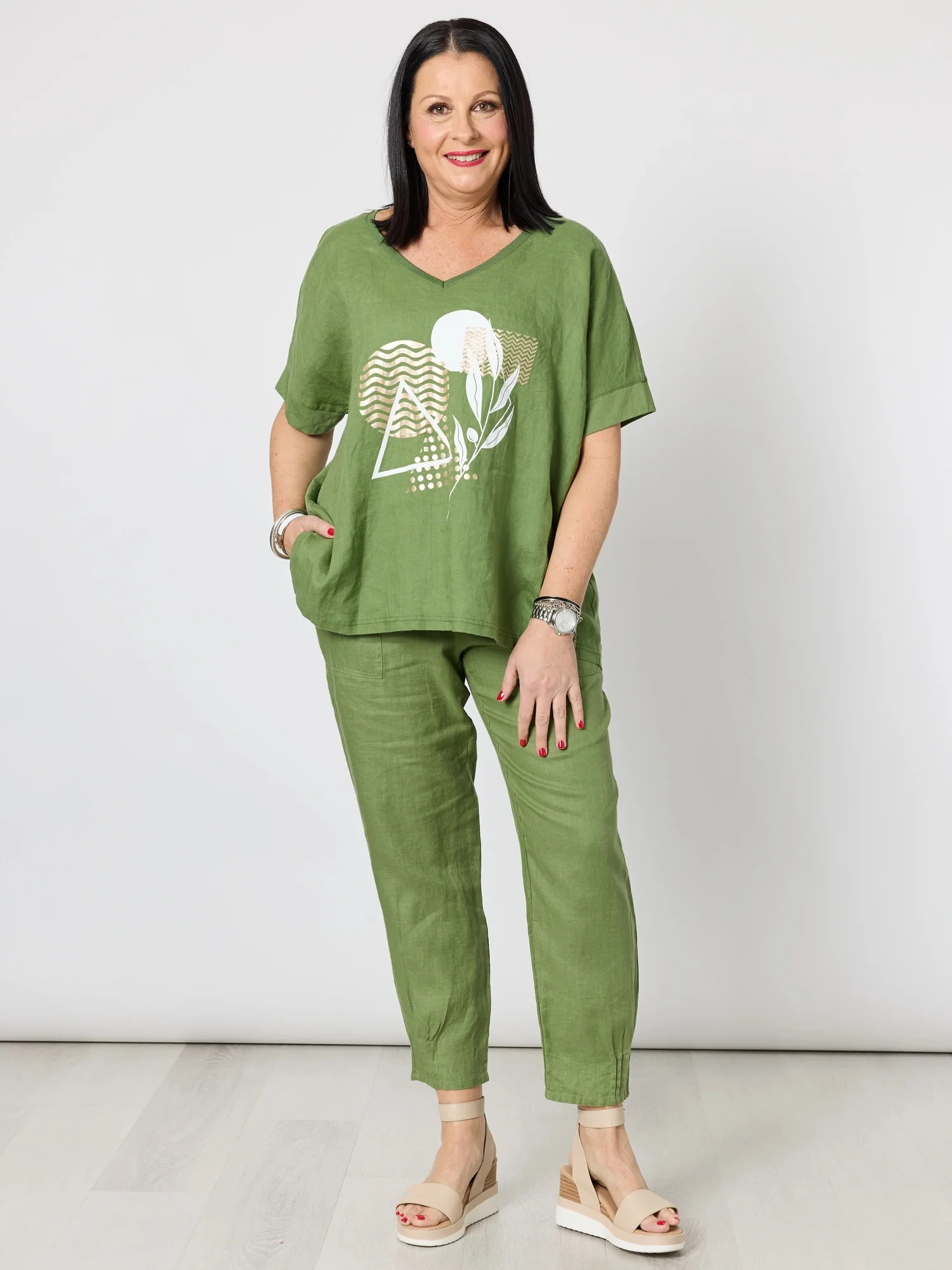 Amazon Forest Print Top - Green