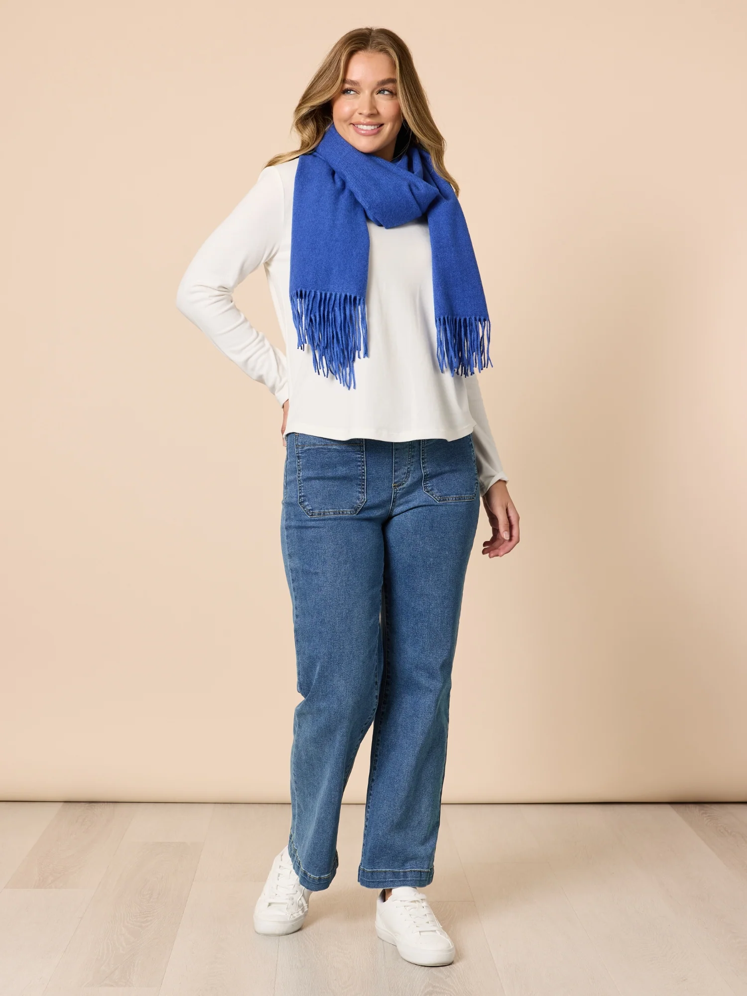 Cosy Scarf - Cobalt