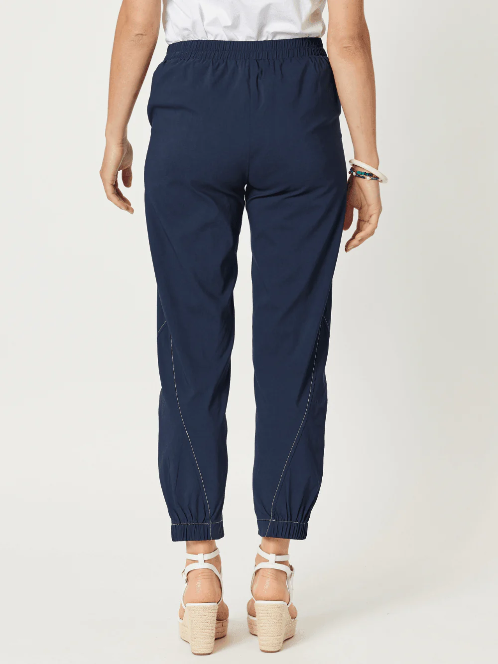 Parachute Stitch Detail Pant - Navy