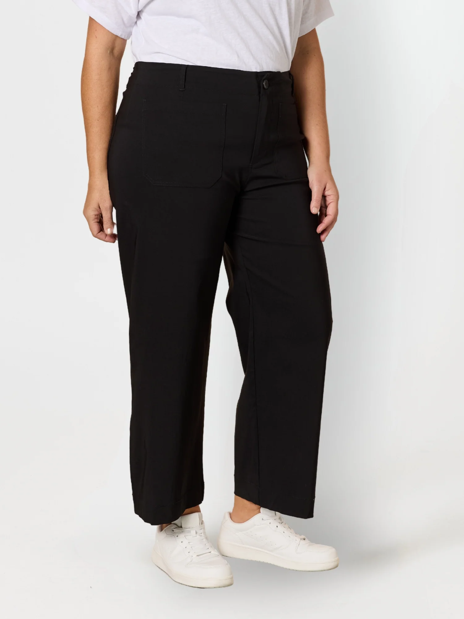 Marine Wide Leg Pant - Black