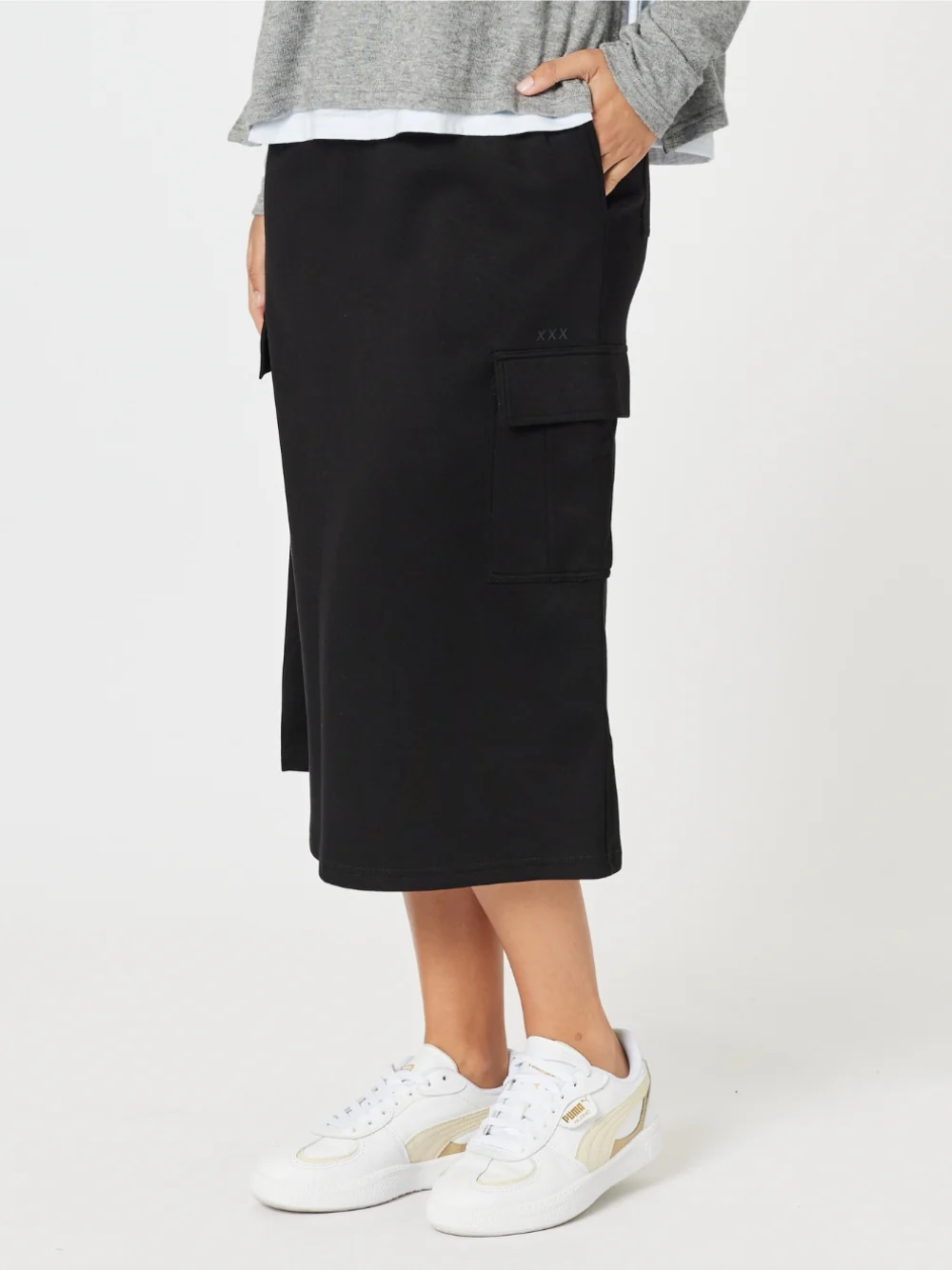 Urban Cargo Skirt - Black