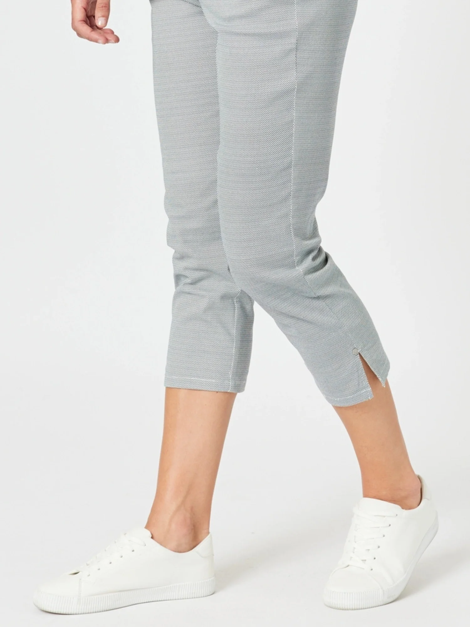 Taylor Print Slim Leg Pant - Navy/White