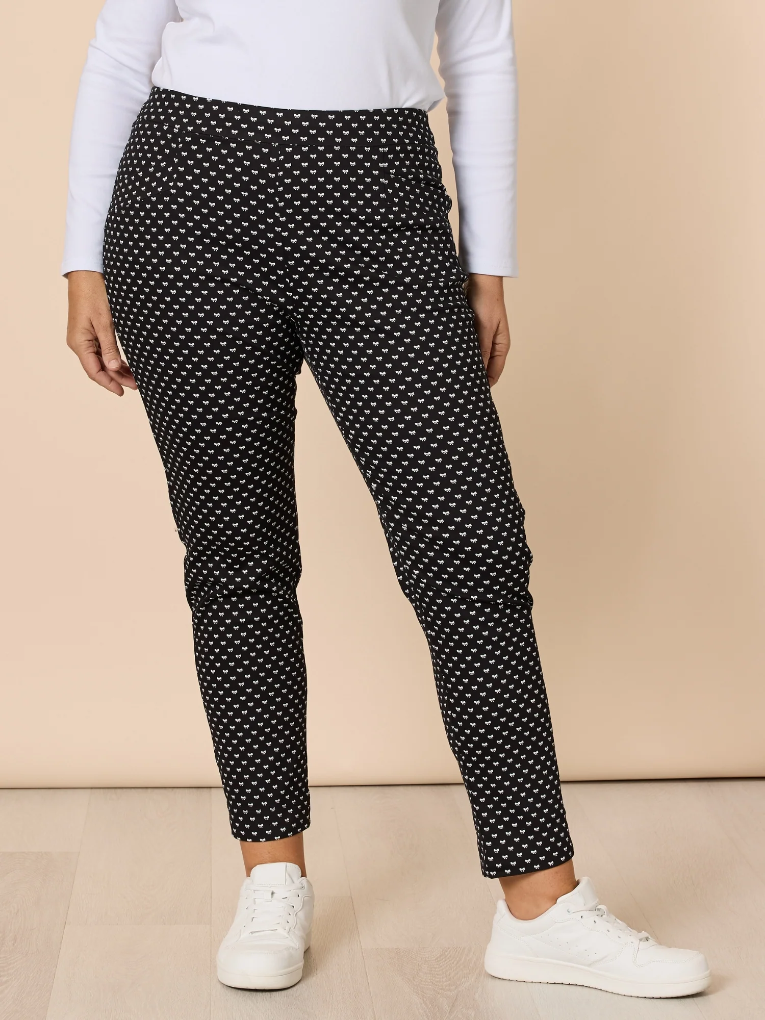 Pretty Bow Pant - Black/White