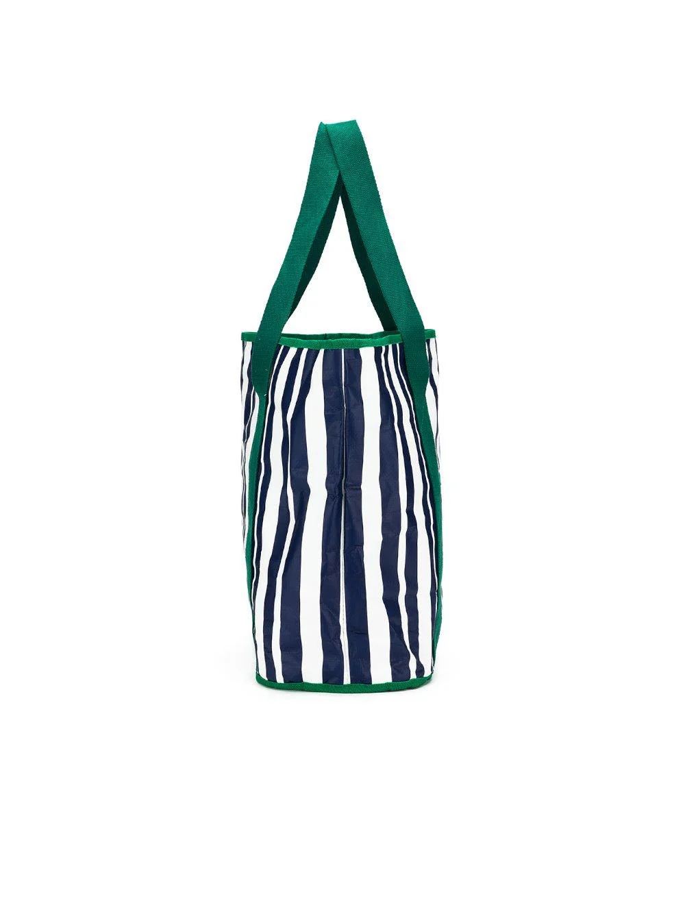 Sabbia Beach Bag Small - Green Stripe