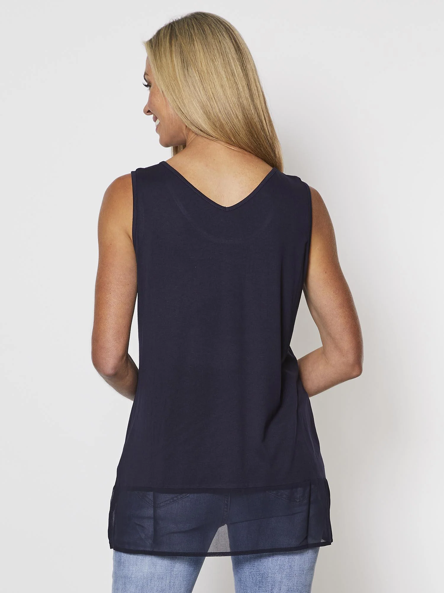 Reversible Tank Top - Navy