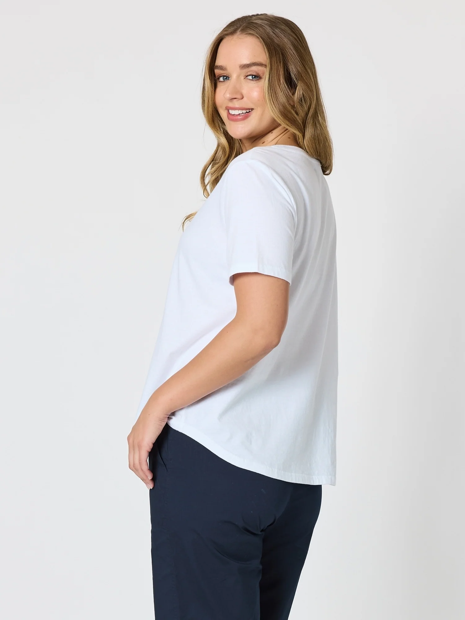 Sequin Xmas Tree Tee - White/Silver