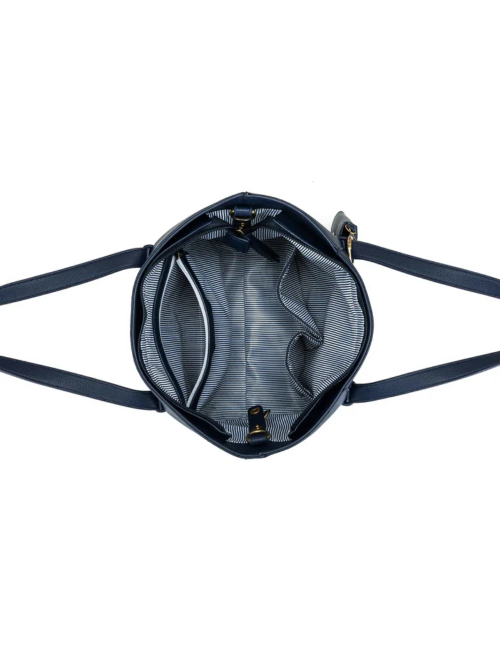 Antoinette Navy 3 Piece Handbag Set - Navy