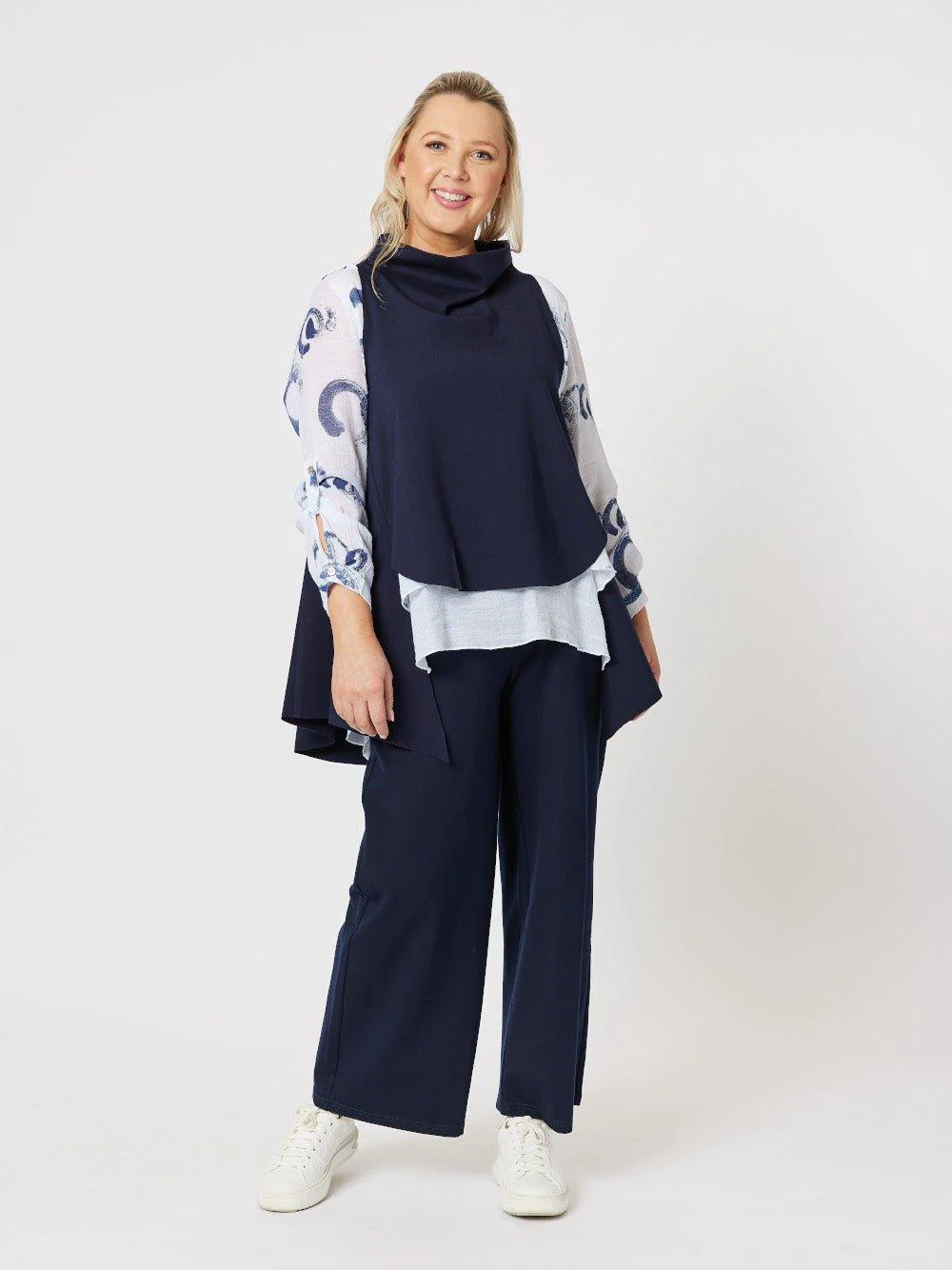 Cameron Layer Top - Navy
