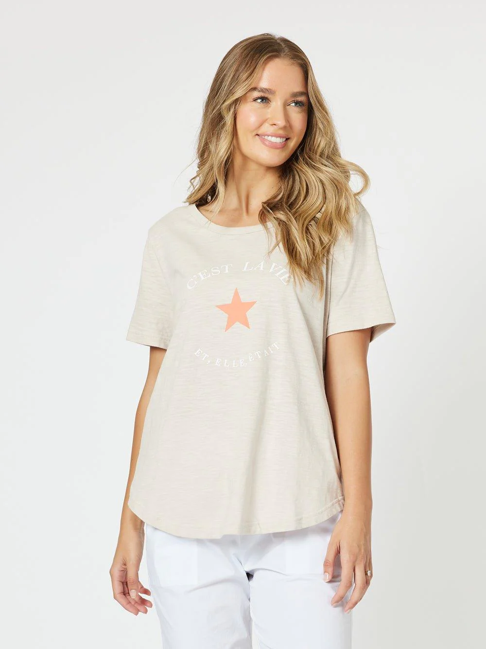 C'est La Vie Tee - Natural