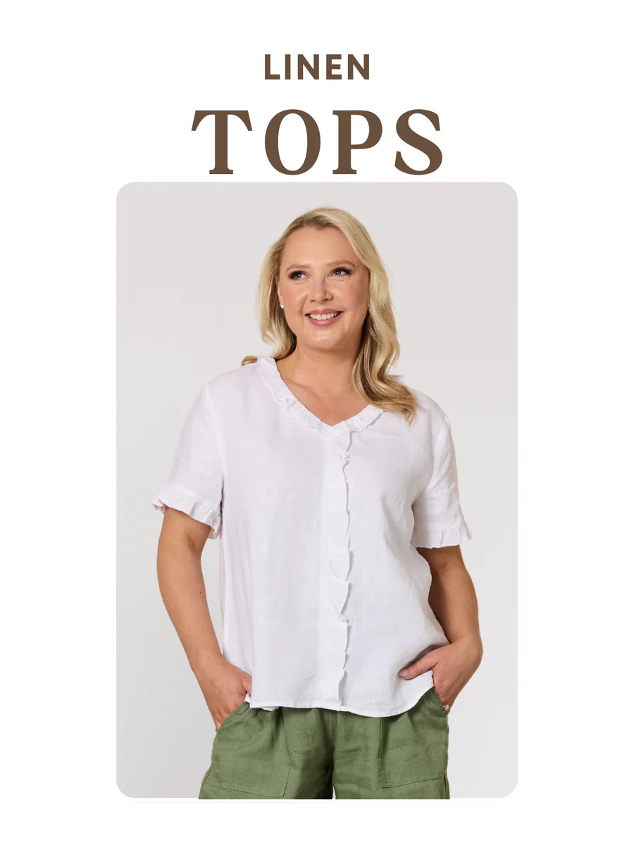 Linen Tops & Shirts