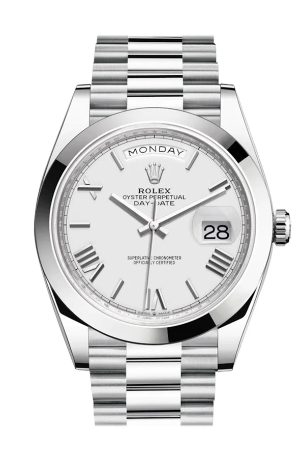 Rolex Day-Date 36mm 118206-0041 Men’s White Dial