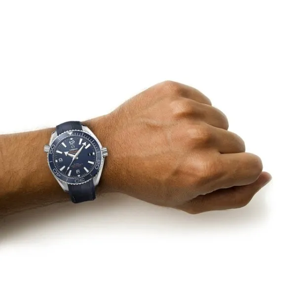 Omega Planet Ocean Men Automatic Blue Leather Watch O21533402003001