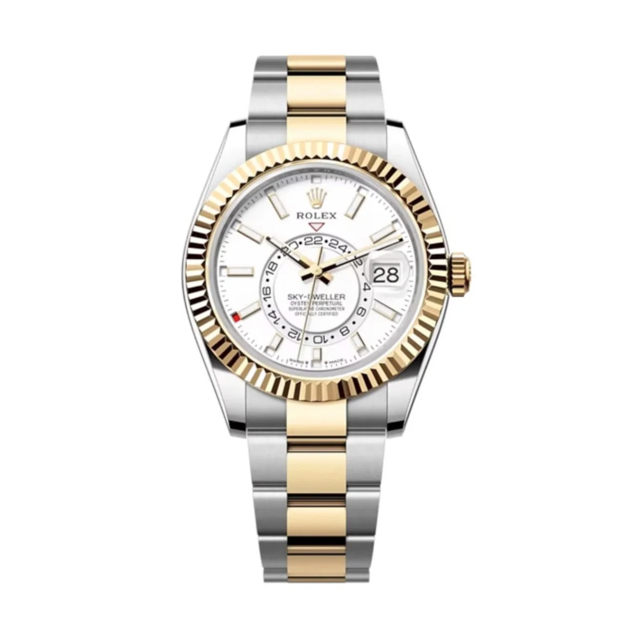 Superclone Rolex Sky-Dweller 42 mm Intense white Dial 336933 Oyster