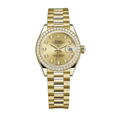 Rolex Datejust 28mm m279138rbr-0023 Ladies Watch Gold-tone
