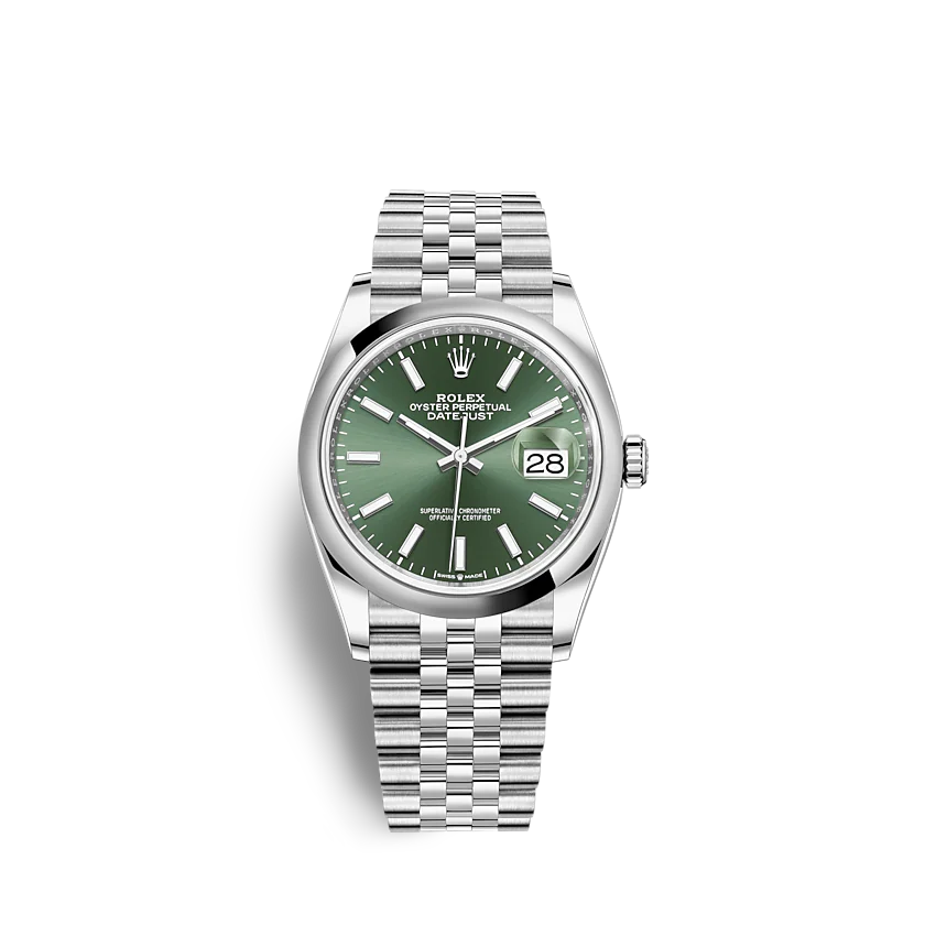 Rolex Datejust 126200 36mm Mint green