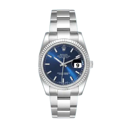 Rolex Datejust 116234BLSO Men’s 36mm Silver-tone