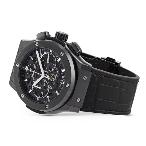 Hublot Classic Fusion Men Automatic Black Alligator Watch 525.CM.0170.LR