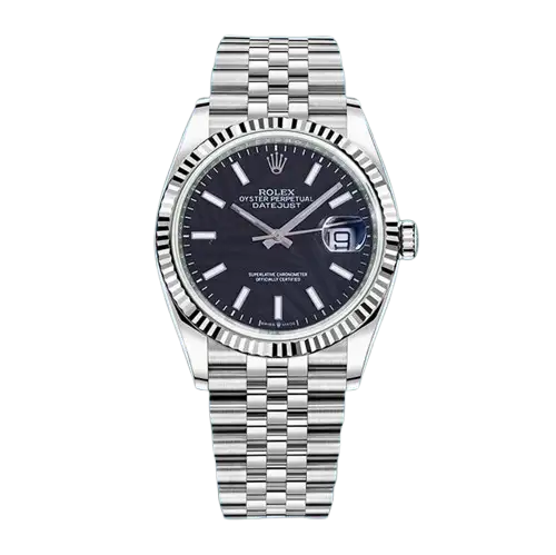 Rolex Datejust 126234 Men’s 41mm Black Palm Motif Dial Swiss Replica Watch